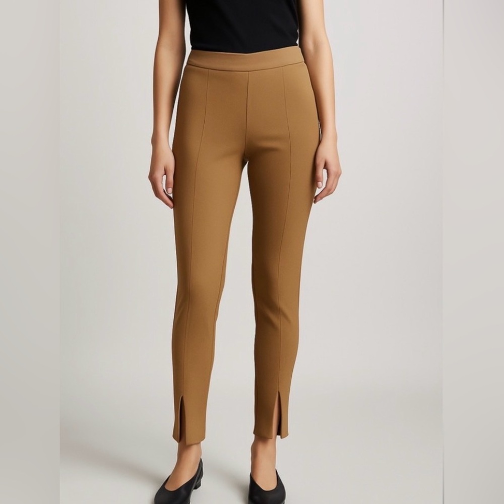 Zara Camel Slim Fit Pants – women’s Size Large (L) (I2)✨